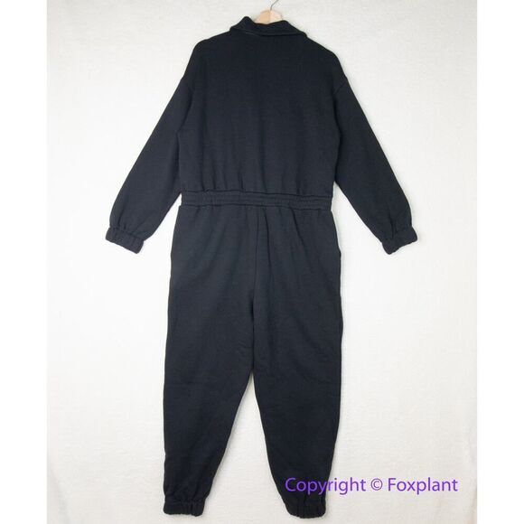 New! Eloquii black fleece jumpsuit, size 14 - Picture 11 of 16